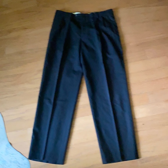 Hart Schaffer Marx Black pleated slacks for men - Picture 1 of 9
